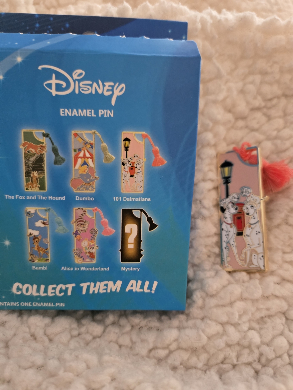 Disney 101 Dalmatians Enamel Pin with Pink and Black Accents
